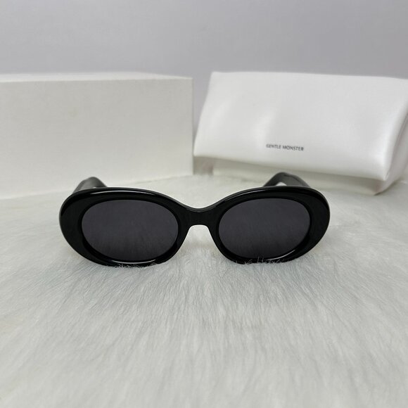 GENTLE MONSTER Black Oval Sunglasses - Picture 1 of 8